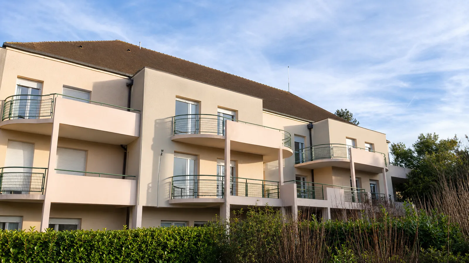 Façade de l'EHPAD de Crécy