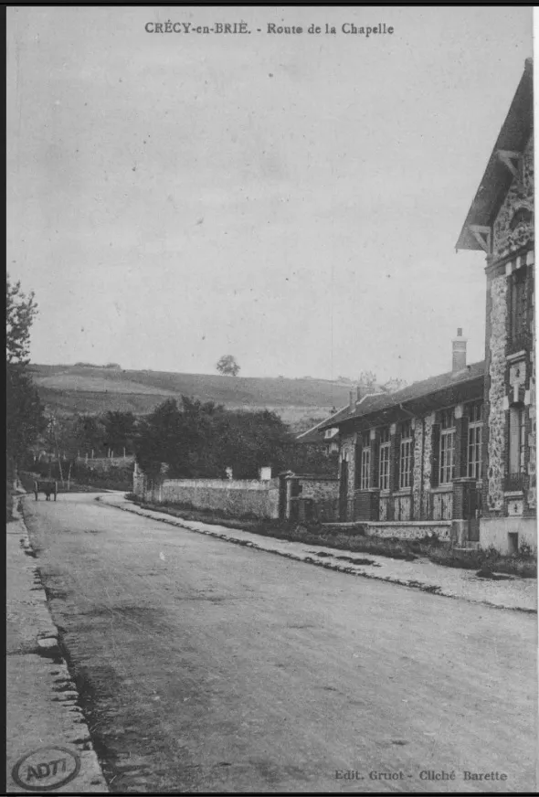 Route de la chapelle debut 20 eme