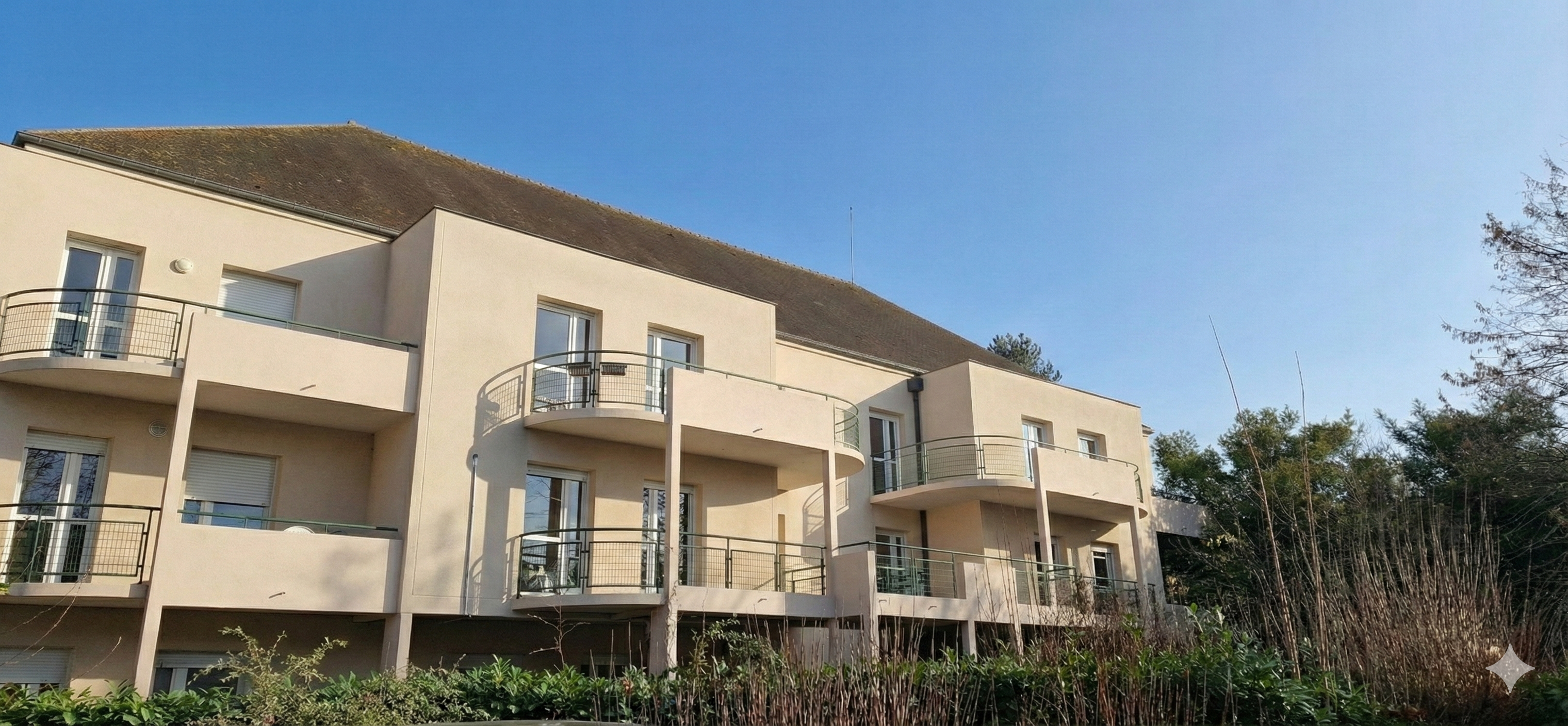 Vue du bâtiment D de l'EHPAD de Crécy